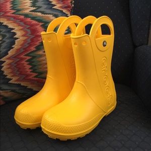 Crocs rain boots youth size 3 women’s size 5